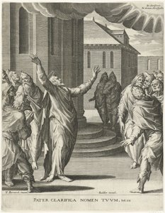 Christus bidt tot God door Johann Sadeler (I)