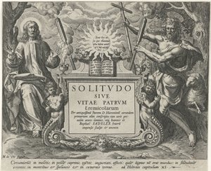 Christus en Johannes de Doper door Johann Sadeler (I)