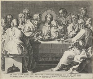 Laatste Avondmaal door Johann Sadeler (I)
