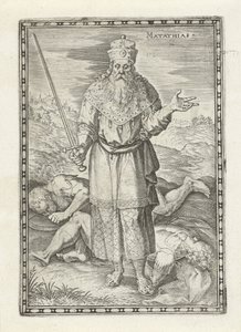 Mattatias door Johann Sadeler (I)