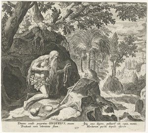 Onyphrius de Grote als kluizenaar