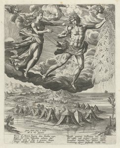 Oostenwind door Johann Sadeler (I)
