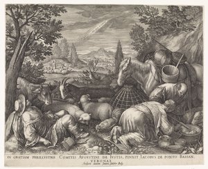 Roeping van Abraham door Johann Sadeler (I)
