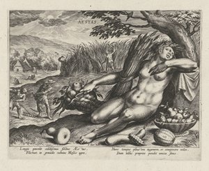 Zomer. De vier seizoenen (series title) door Johann Sadeler (I)