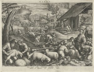 Zomer Vier seizoenen door Johann Sadeler (I)
