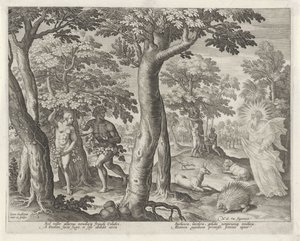 Zondeval door Johann Sadeler (I)