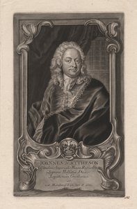 Johann Mattheson, gegraveerd door Johann Jakob Haid (1704-67), c.1744