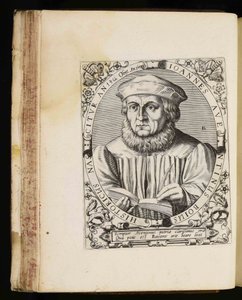 Johannes Aventinus historicus door Johann Theodor de Bry