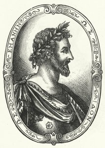 Pierre Ronsard, Franse dichter (gravure) door Johann Theodor de Bry