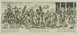 De Triomf van Bacchus door Johann Theodor de Bry