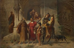 Studie voor het schilderij: Terugkerende kruisvaarders