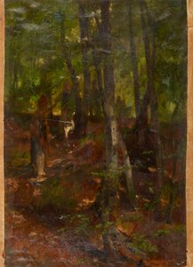 Boslandschap door Johann  Till der Jüngere