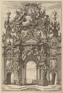 Triomfboog voor Hendrik II door Johann Ulrich Kraus, after Peter Schubert von Ehrenberg
