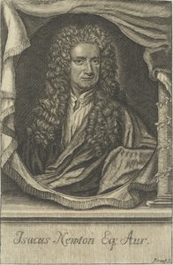 Portret van Sir Isaac Newton 1642-1727, 1715 door Johann Ulrich Krauss