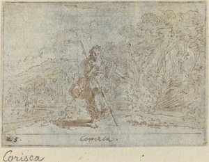 Corisca, 1640 door Johann Wilhelm Baur