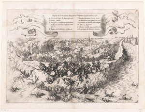 Slag bij Oosterweel, 1567 door Johann Wilhelm Baur