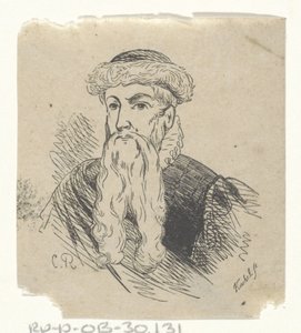 Man met een bontmuts en een baard