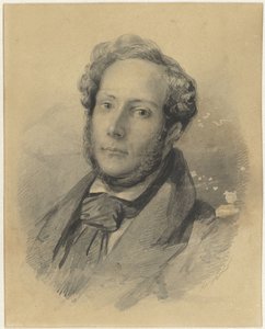 Zelfportret van Johann Wilhelm Kaiser (I) door Johann Wilhelm Kaiser (I)