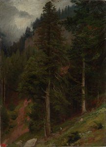 Helling in het dennenbos door Johann Wilhelm Schirmer
