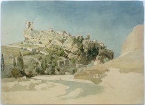 Uitzicht op Vaison-la-Romaine door Johann Wilhelm Schirmer