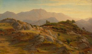 Landschap bij Civitella door Johann Wilhelm Schirmer