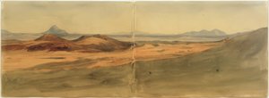 Landschap met Sabijnse bergen door Johann Wilhelm Schirmer