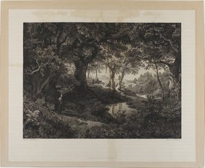 Het grote Italiaanse landschap door Johann Wilhelm Schirmer