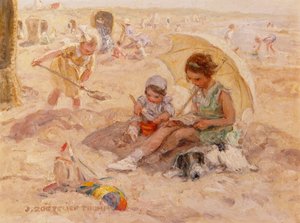 Strandplezier door Johann Zoetelief Tromp