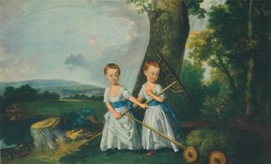 Kinderkleding: De Blunt-jongens, ca. 1767 door Johan Joseph Zoffany