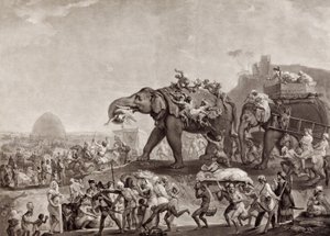 Ambassade van Hyderbeck naar Calcutta, van de Vizier van Oude, via Patna, in het jaar 1788, om Lord Cornwallis te ontmoeten, gepubliceerd ca.1800