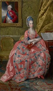 Portret van aartshertogin Maria Amalia van Oostenrijk, hertogin van Parma door Johan Joseph Zoffany