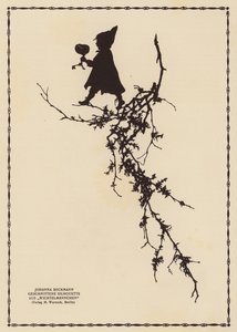 Silhouet van een elfje door Johanna Beckmann