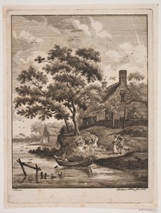 Rivierlandschap door Johanna Fosie