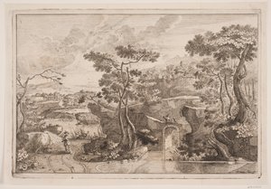 Bergachtig landschap door Johanna Fosie