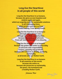 Lang leve de hartenliefde in alle mensen van deze wereld - Versie 1