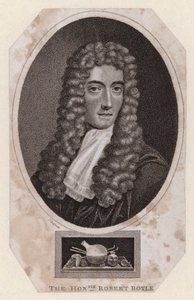 Robert Boyle, Anglo-Ierse natuurfilosoof en chemicus (gravure) door Johannes (after) Kerseboom