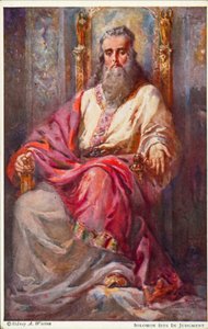 Salomo zit in oordeel