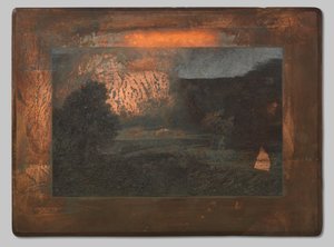 Landschap met kudde schapen
