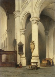 Kerkinterieur door Johannes Bosboom