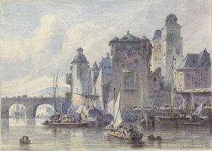 Gezicht te Koblenz door Johannes Bosboom