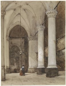 Zuidelijke zijbeuk van de Grote Kerk in Den Haag