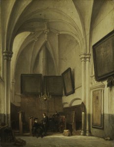 Sacristie van de Sint-Stevenskerk in Nijmegen door Johannes Bosboom