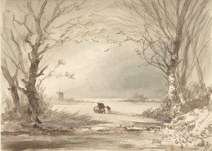 Een winterlandschap, 1854