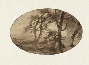Bosrand door Johannes Franciscus Hoppenbrouwers