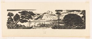 De baai door Johannes Frederik Engelbert ten Klooster (signed by artist)