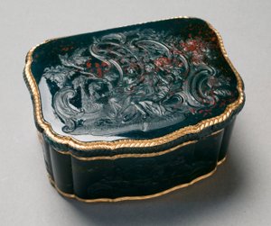 Snuifdoos, geschilderd door Carl Gustav Klingstedt, ca. 1750