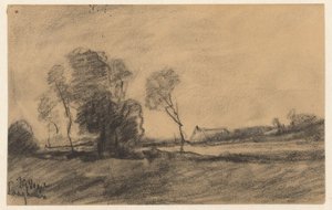 Bomen aan het water bij Laaghalen