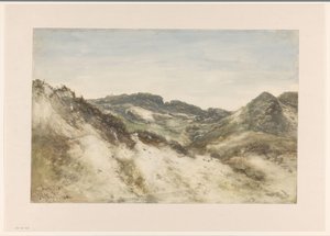 Duinlandschap bij Zorgvliet door Johannes Gijsbert Vogel