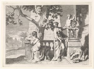 Christus breekt een beeld Bijbelse, mythologische en allegorische voorstellingen