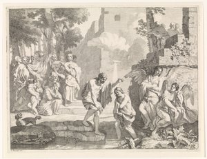 Doop van Christus door Johannes Glauber